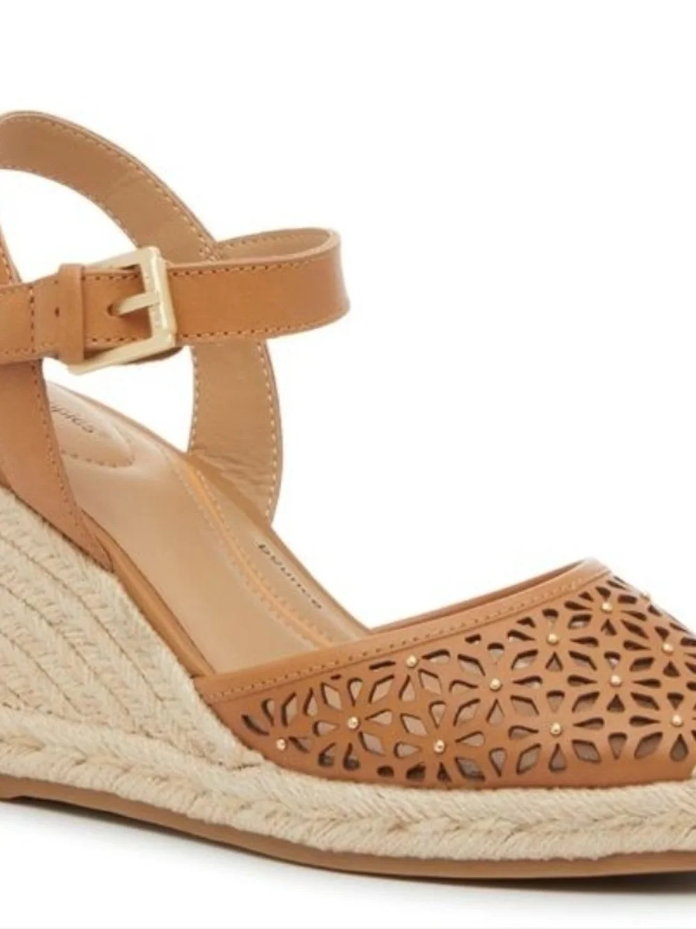 Hish PUPPIES  Espadrille Wedge Sandals with Ankle Strap